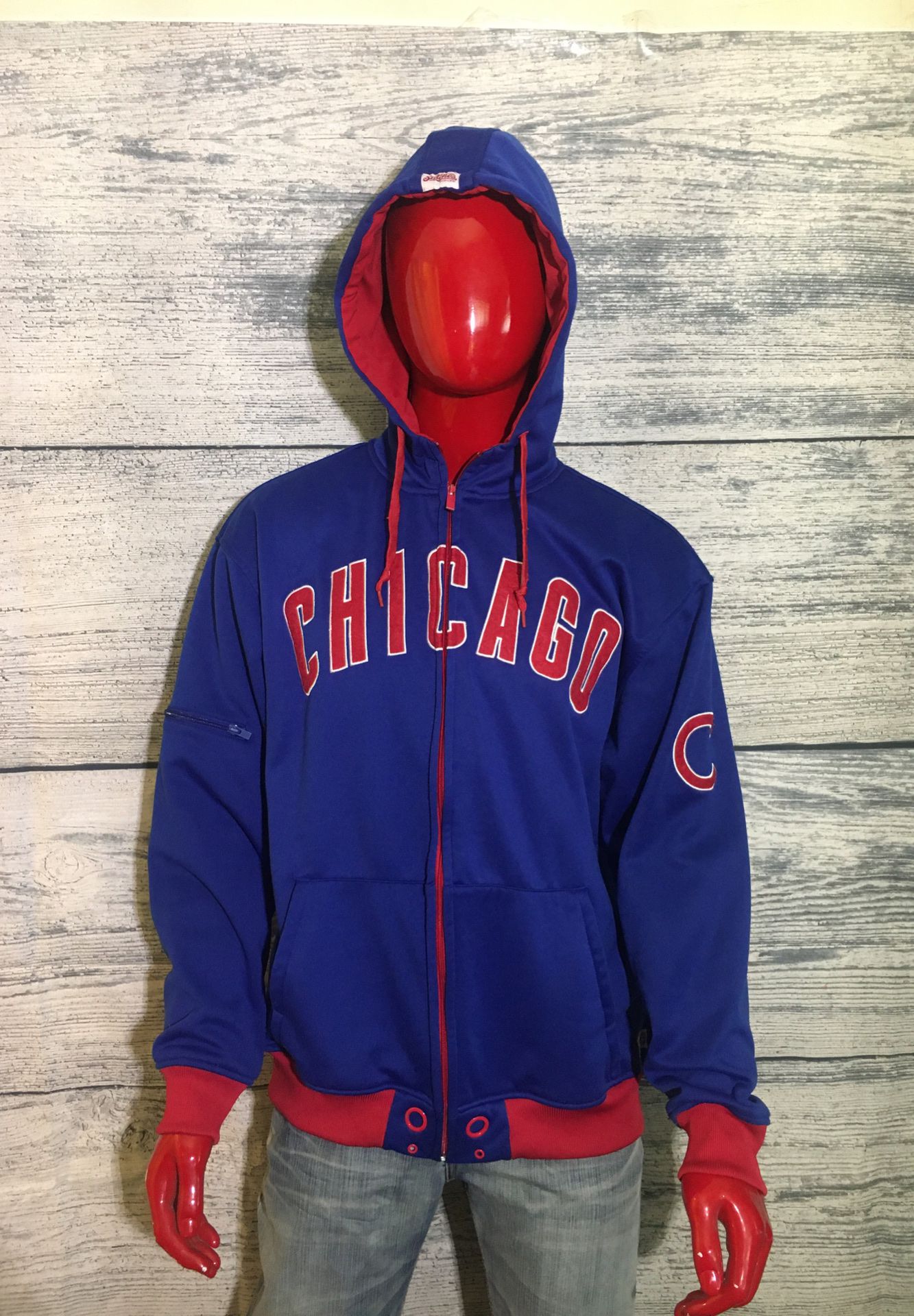 Chicago Cubs hoody ( hoodie jacket shirt zip up white Sox Y1)
