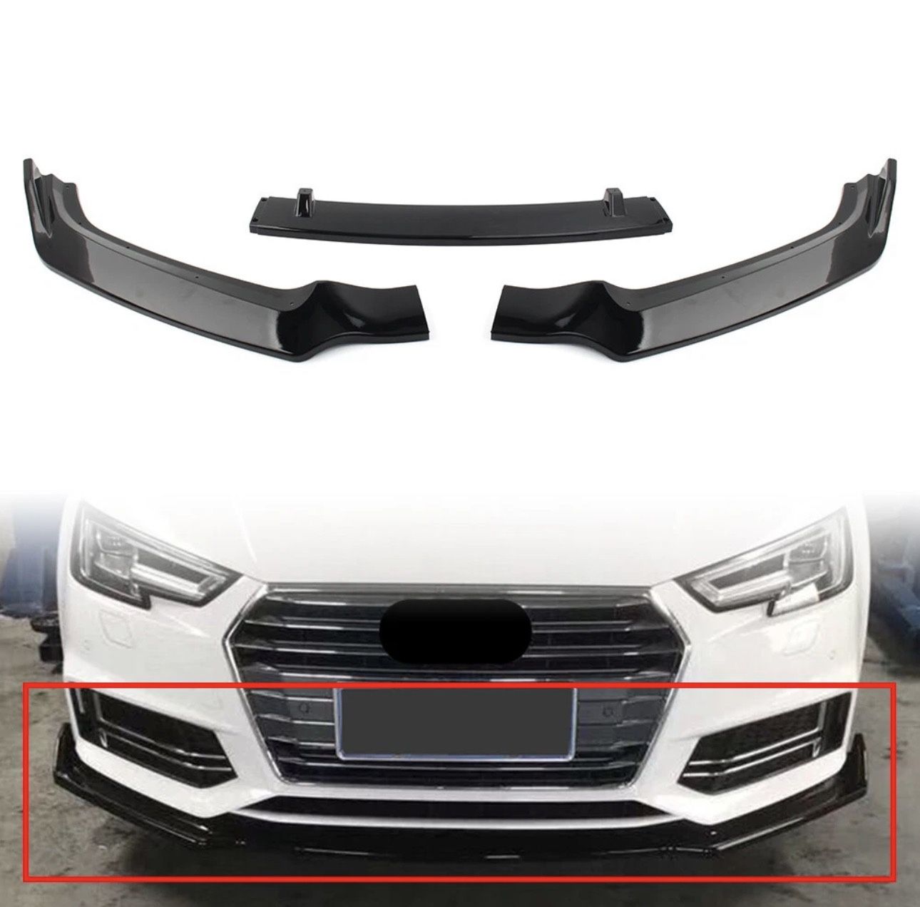 Universal Front Bumper Lip Spoiler Kit