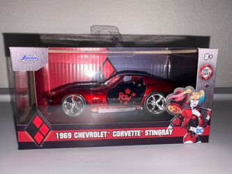 Jada DC Harley Quinn 1969 Corvette Stingray Die-Cast 1:32 Scale