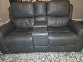 Leather recliner