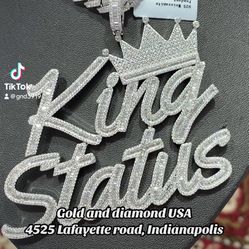 925 Silver With Moissanite Diamond Pendant 