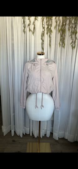Lavender Hooded Windbreaker Jacket