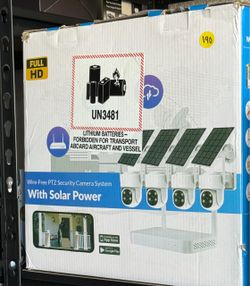 Set Of 4 Solar Panel Cameras plus NVR