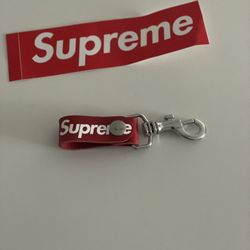 Supreme Leather Key Loop 