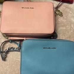 MICHAEL KORS BAGS Blue And Pink 