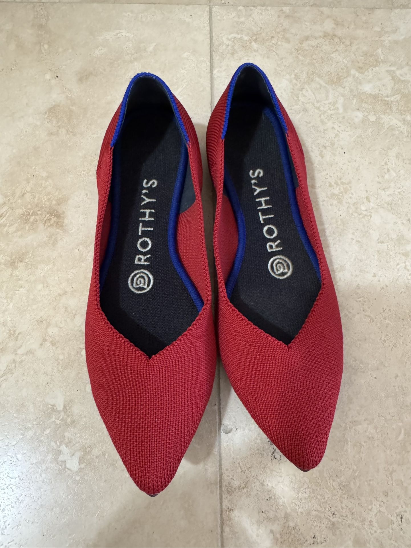 Rothys 5.5 The Point Chili Red