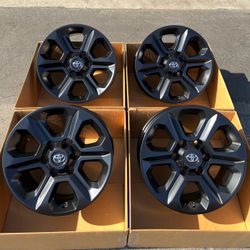 17” Toyota 4Runner original factory rims in new satin black