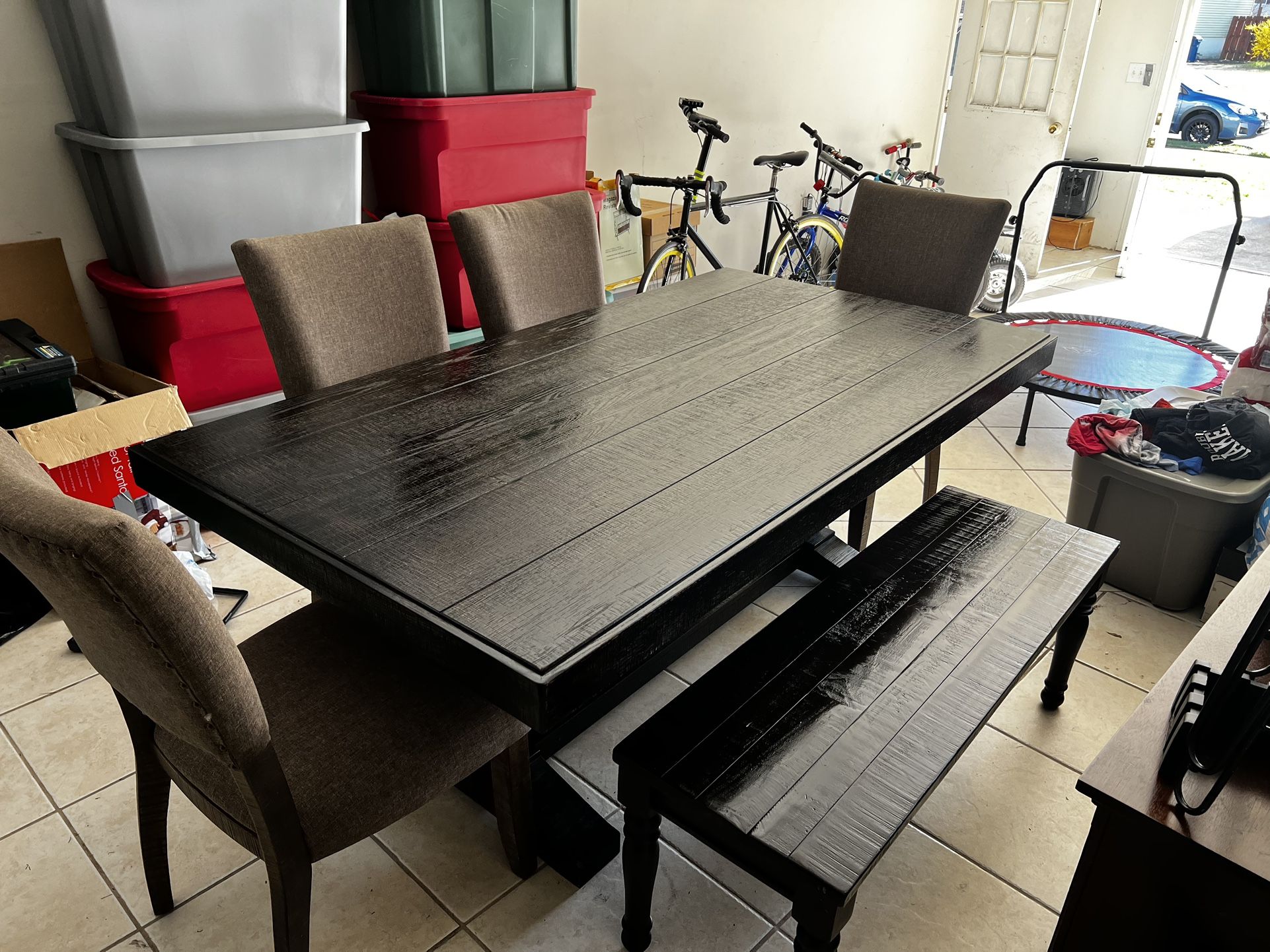 Heavy Duty Barn Style Dining Table Set