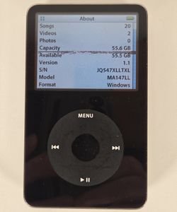 IPod CLASSIC 60 GB 5TH GENERATION VIDEO A1136