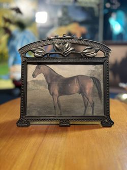  Vintage Frame With A Horse Image 
