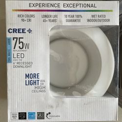 Brand New Cree 6” Led Dimmable Down Light 