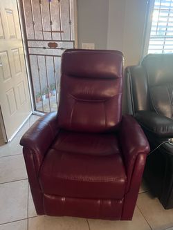 Leather recliner
