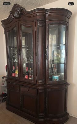 Brown Cherry Hutch & Buffet