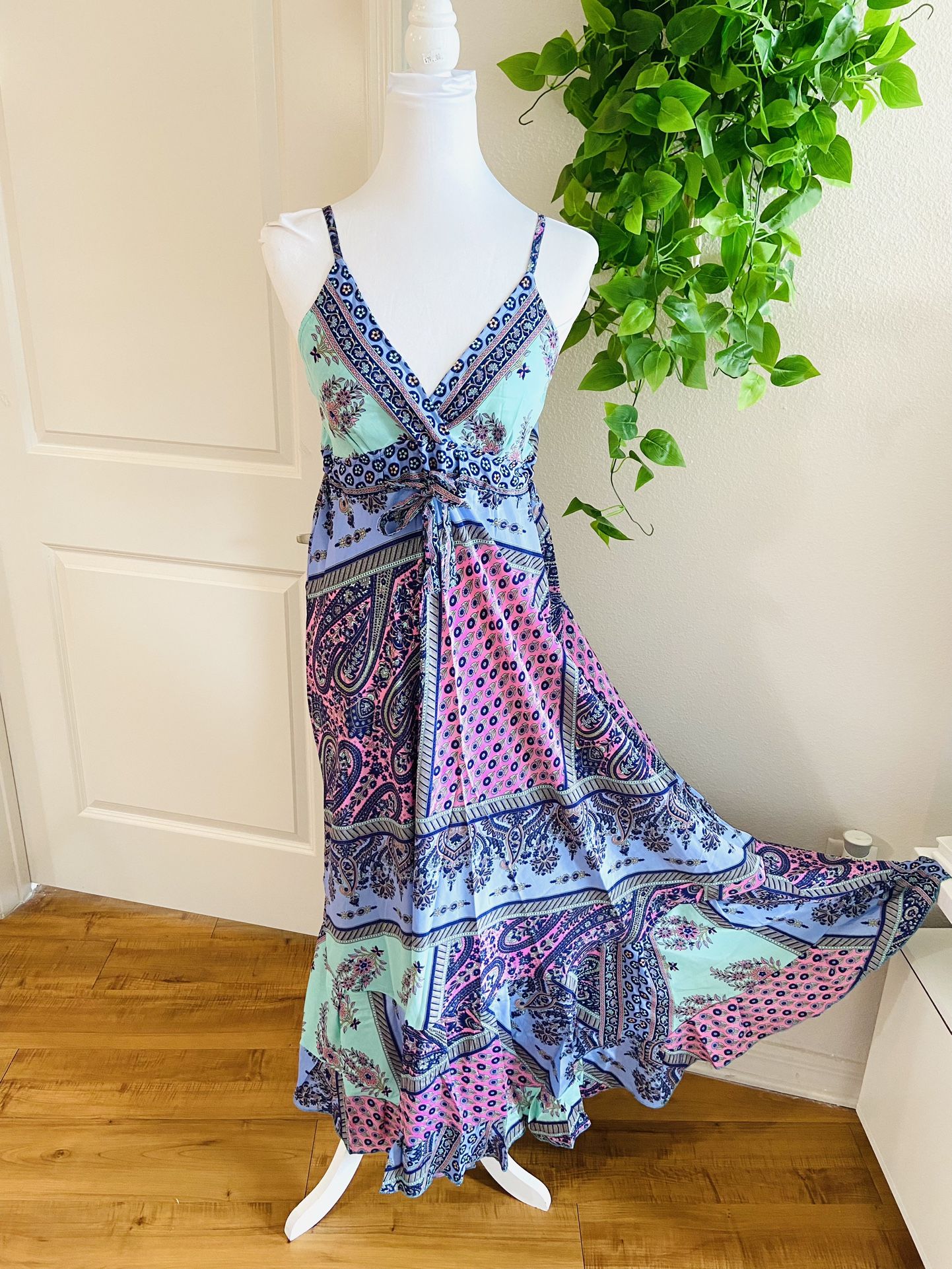 Women Ladies Boho Floral Maxi Dress Cocktail Party Evening Summer Beach Sundress