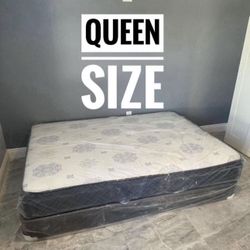 Queen Mattress Set – Medium – Brand New – Delivery Available 🚚