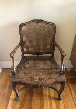 Cane arm chair