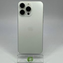 Apple iPhone 15 Pro Max 256GB White Titanium UNLOCKED - MINT