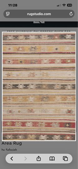 New 3x5 indoor outdoor boho- area rug. Designed for high traffic use