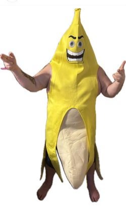 Adult banana costume in package