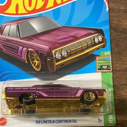 Hot Wheels '64 Lincoln Continental Purple #246 246/(contact info removed) HW Slammed