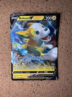 Pokemon Boltund V 067/192 Swsh02: Rebel Clash Holo Card
