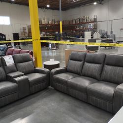 New Recliner Sofa And Loveseat Both On Sale Now