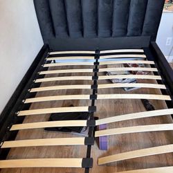 Velvet Bed Frame Headboard 