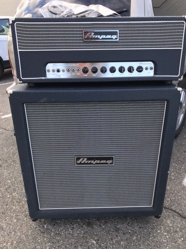 Ampeg Reverberocket Tube 50 Watt Stack Head and 4 x 12 Cab