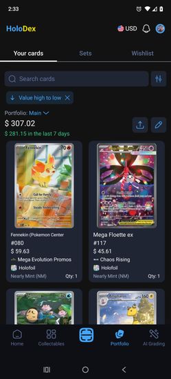 Pokemon cards collection