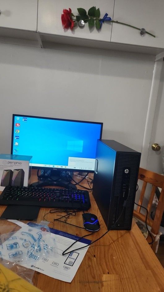 Hp Desktop Computer Set Up .