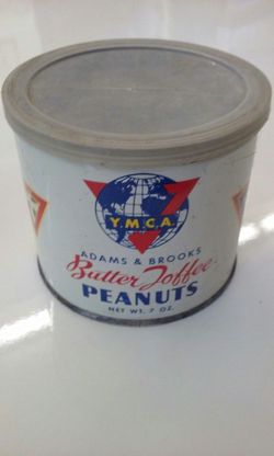 Ymca adams & brooks tin can