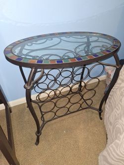 24x24x14.   26Vine  bottle accent  stand