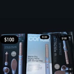 Infiniti Pro Conair Wet-to-dry Styling Wand With 5 Attachments and Storage Bag