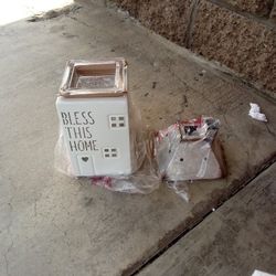 Brand New Scented Oil Burner "Bless This Home"