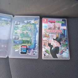 Nintendo Switch Games - Monopoly & Mario Rabbids Kingdom Battle 