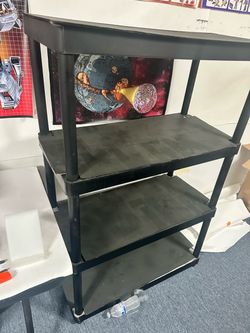 Black Shelving Unit. 38x56
