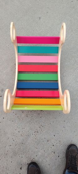 Rainbow Rocking Chair and Climber