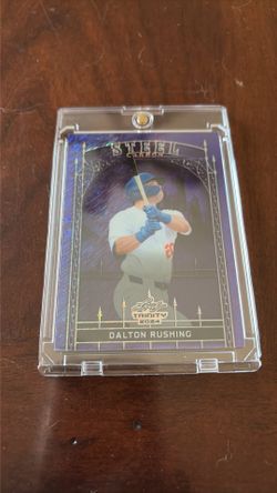2024 Leaf Trinity Steel Carbon Dalton Rushing Purple Parallel #4/8 🔥 Dodgers SSP