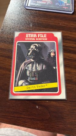1980 dark Vader trading card