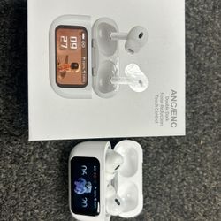 Screen Touched Control Bluetooth Earbuds 