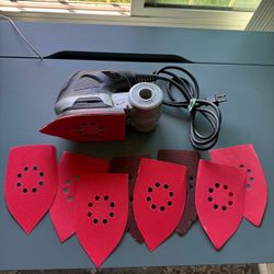 Craftsman (contact info removed)40 Cyclone 4-in-1 Multi-Sander Black Silver Tested & Working!! + Sandpaper
