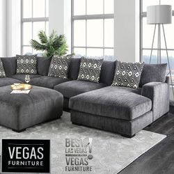 U-shape-Sectional ✅ Delivery available ✅ Financing Options Available!✔️✨️No Credit Needed✔️✨️$0 Or $50 Down Payment✨️