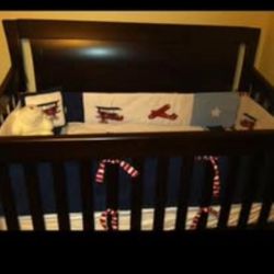 4 in 1 Convertible Dark Brown Crib