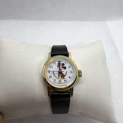 🐭🐭Sweet Vintage Disney Bradley Mickey Mouse Mechanical Women & Kids Watch 70s🐭🐭