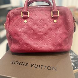 Louis Vuitton Empreinte Leather Louis Rouge Handbag