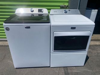 MAYTAG EXTRA POWER TOP LOAD WASHER AND GAS DRYER