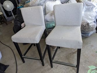 Pair of 26" seat height bar stool chairs