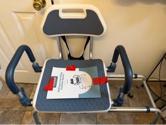 Sliding shower chair tub transfer bench