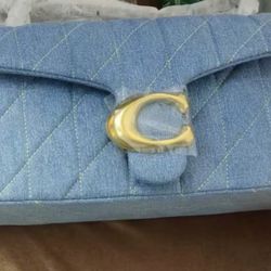 Beautiful Denim Coach Purse 