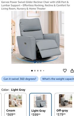 Chair Recliner Whit USB Port Brand new